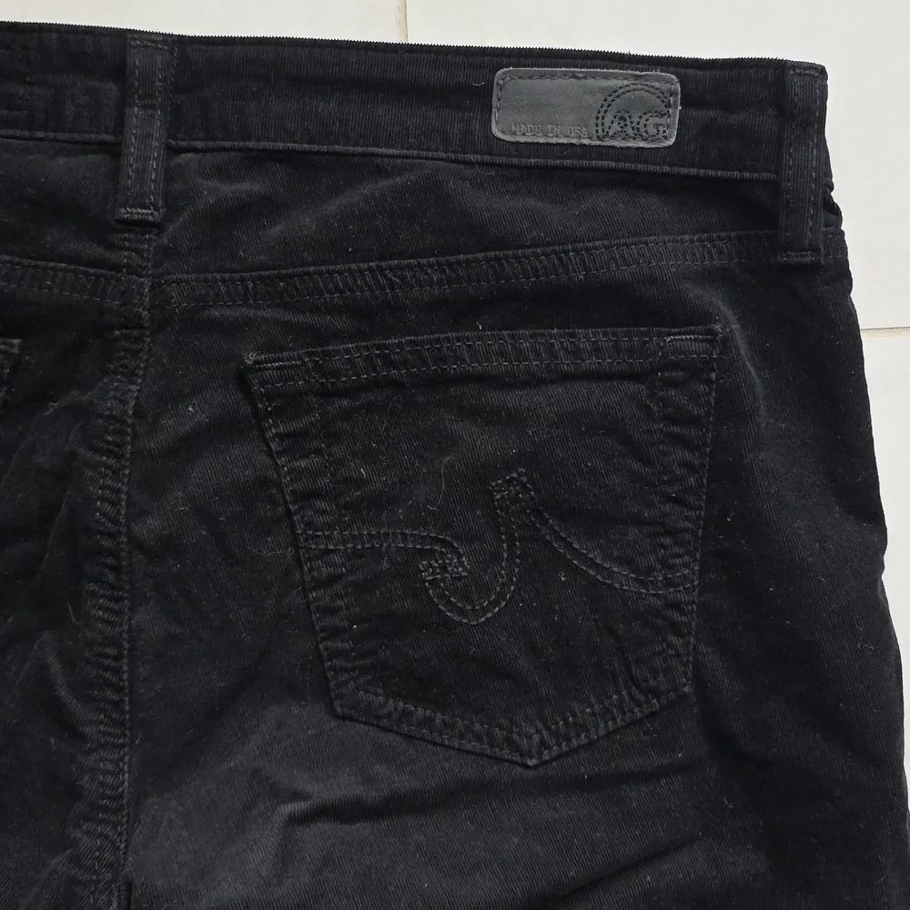 AG Adriano Goldschmied the Jegging Super Skinny Fit corduroy Black 29r Low Rise - Picture 12 of 12